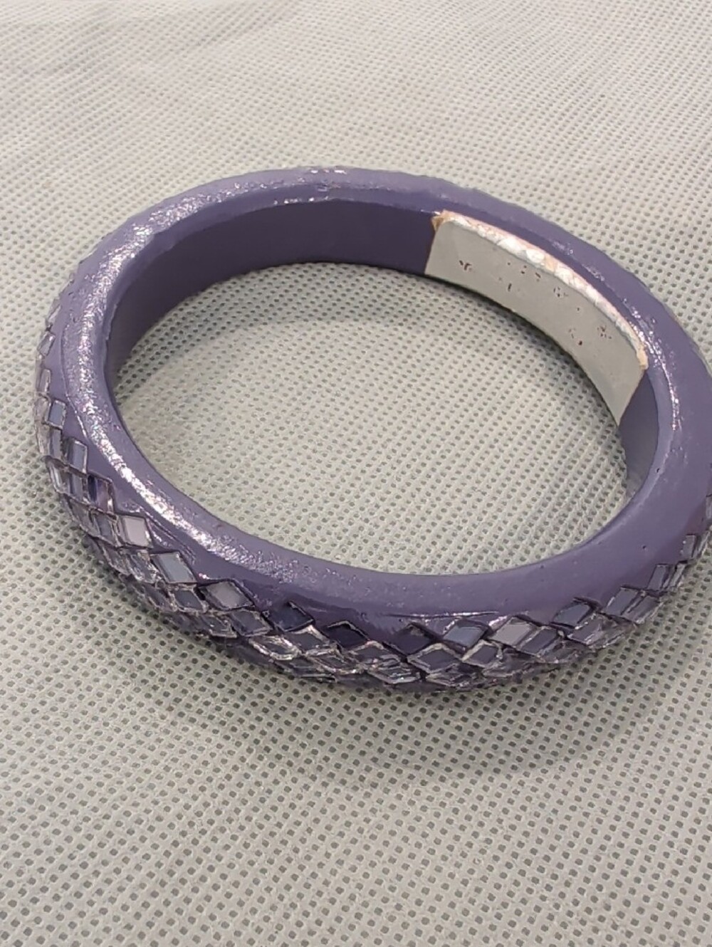Lavender Braided Detail Women’s Bangle Bracelet